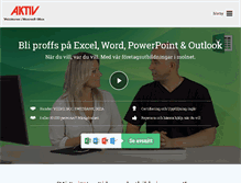 Tablet Screenshot of aktiv.se